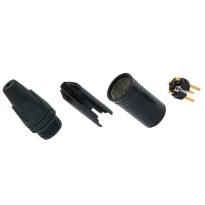 Connecteur XLR Mâle Neutrik NC3MXX-B Contacts Dorés