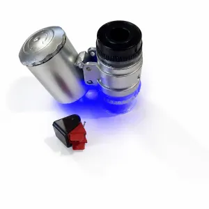 Loupe Microscope 60x LED/UV pour Diamant Platine Vinyle