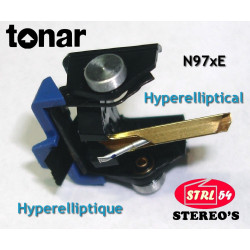 Diamond stylus Hyperelliptique Tonar for Shure M111E, M97xE or REALISTIC RXT6