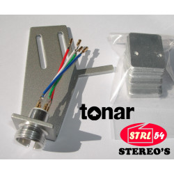 Phono-Zellenhalterschale Für Lenco Silber Aluminium Tonar Cinch Patrone Tonkopf