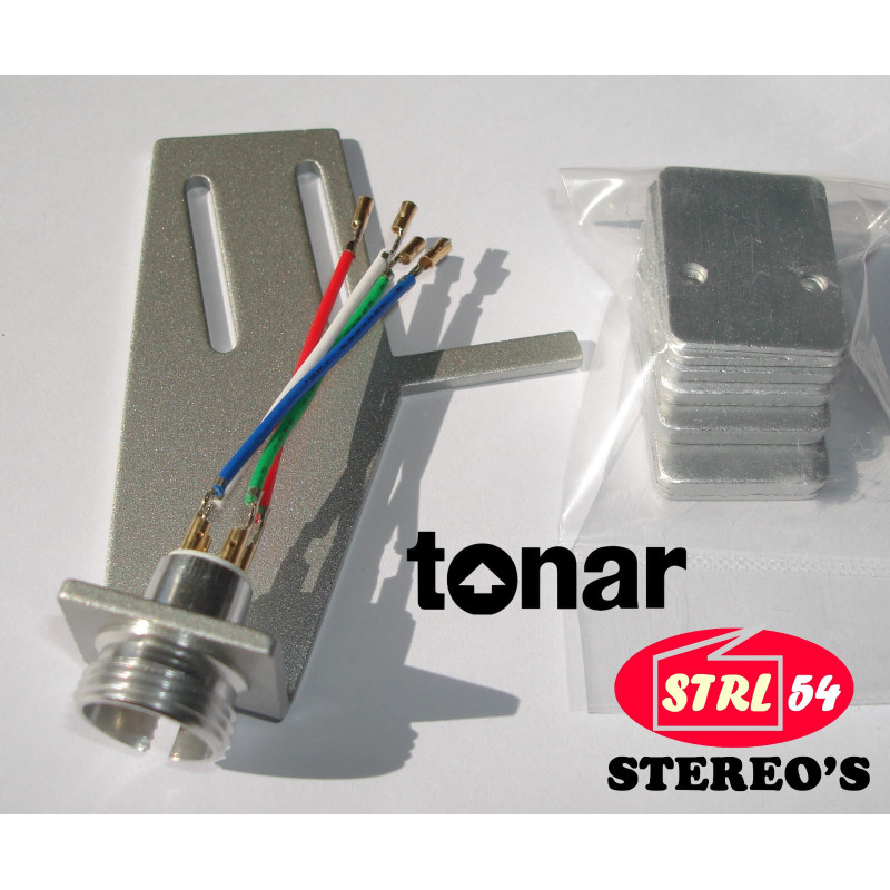 Phono headshell For Lenco Silver Aluminum Tonar Sound Cartridge Headshell