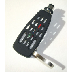 Porta testina fono Standard Alluminio Nero HS-13 Phono Cartuccia Scocca