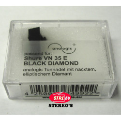 VN35E Black Diamond Stylus Diamante NU ELLIPTICO Per SHURE V15 III DUAL DN352