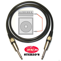 Cord Jack Amp HP Cable 1,25 M Baffle Speaker Guitar & Sono Cca 2 x 1.5 mm ²