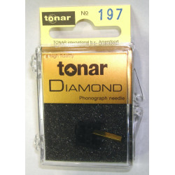 N77 Nero Sferico stilo Tonar per Shure M77 M33-7 N33-7 M33-5 Diamante Hi-Fi