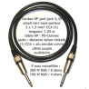 Jack Cable Amplifier HP 1.25 M Speaker Guitar & PA CCA 2 X 1.5 MM²
