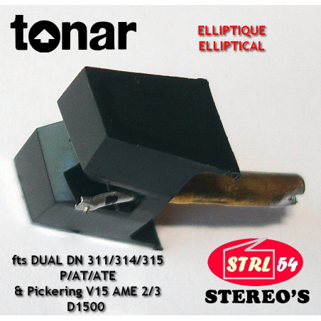Tonar ELIPT DUAL DN311 314 315 Pickering V15 D1500 AME2 /3 AT Radioshack DAT 2/4