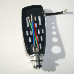 Phono-Zellenhalterschale Standard Aluminium Schwarz HS-13 Cinch Patrone Tonkopf