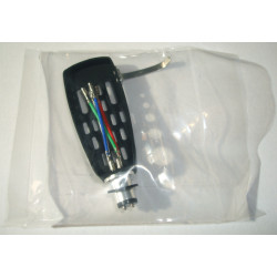 Phono-Zellenhalterschale Standard Aluminium Schwarz HS-13 Cinch Patrone Tonkopf