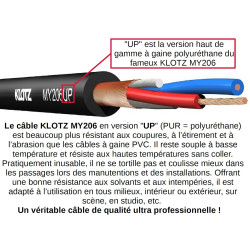 Cordino XLR 10 M HQ Cavo Audio Micro KLOTZ MY206UP Neutrik NC3FXX-B NC3MXX-B