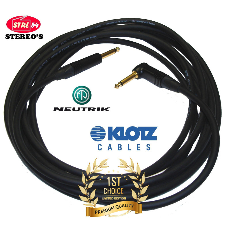 Molto Alta Qualità Cavo 5 M Jack Chitarra KLOTZ AC110 / Neutrik Oro