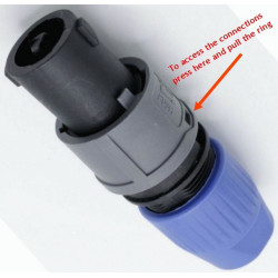 Speaker Twist Connector HP Plug Speakon Male 2 Pin ST2FNL2FC NL2FX