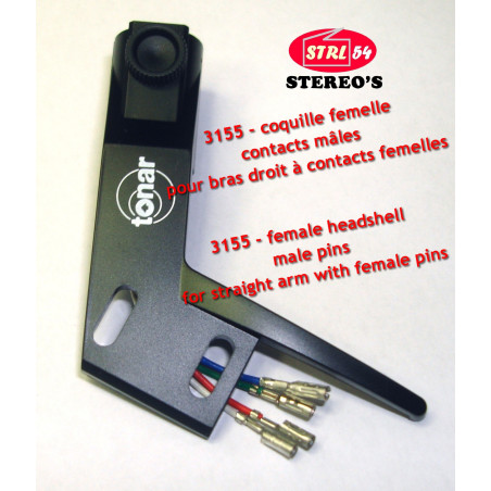 Phono-Zellenhalterschale Tonar Tonkopf Weiblich für Straight Arm Rechts Männlich