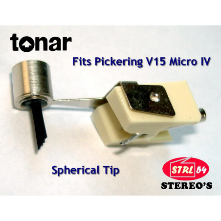 Stilo diamante Sferico Tonar per Pickering V15 Micro IV - Compatibile / XV-15