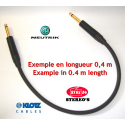 Jack Cord Instrument Guitar Cable KLOTZ AC110GY107 Lagrange Neutrik Gold -