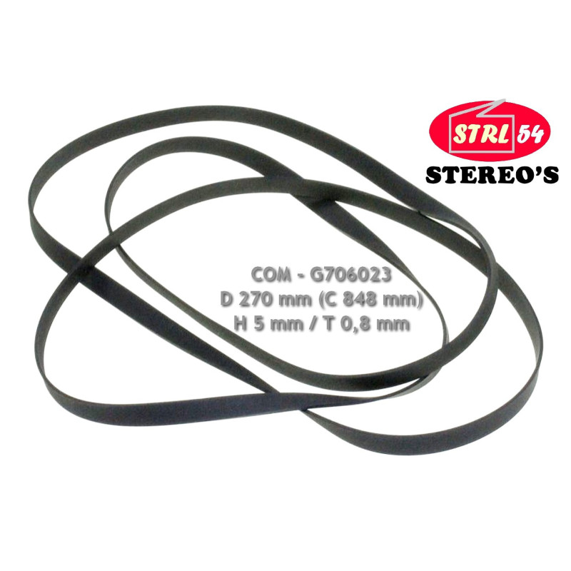 Riemen Plattenspieler Für Marantz SLT-12 SLT-65 ST-7 (L 848) 270 x 5 X 0,8 mm