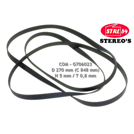 Riemen Plattenspieler Für Marantz SLT-12 SLT-65 ST-7 (L 848) 270 x 5 X 0,8 mm