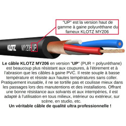 Kordon XLR Top-Qualität Audiokabel Micro KLOTZ MY206UP Neutrik NC3FXX-B NC3MXX-B