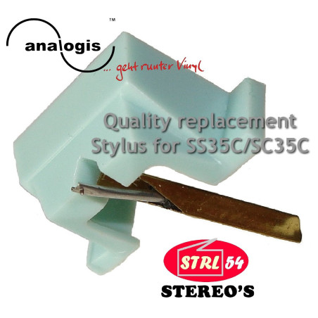 SS35C Fits SHURE SC35C Quality Stylus Replacement Needle Diamond Quality
