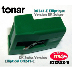 Aguja diamante Tonar DN241 E DN242 DN411 para DUAL DMS240 DMS242 Elíptico Dk