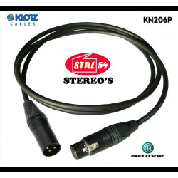 Cordon XLR Top Quality Audio Cable Micro KLOTZ MY206UP Neutrik NC3FXX-B NC3MXX-B