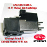 Phono Tonabnehmer mm Universelle ANALOGIS BLACK S Plattenspieler HiFi Vinyle
