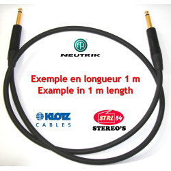 Very High Quality Jack Cord Instrument Guitar Cable KLOTZ AC110 Neutrik Gold -