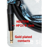 KLOTZ TITANIUM SUPREME GUITAR CABLE TI-0600PSP 6 m Jack Silent droit + droit OR