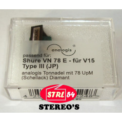 VN78E stylus Special 78 Tricks Shellac Analogis JP for Shure V15 III VN35/78