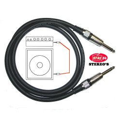 Jack Cable 1,25 M 2.5 mm ² Cu Amp Speaker Guitar Sono Instrument