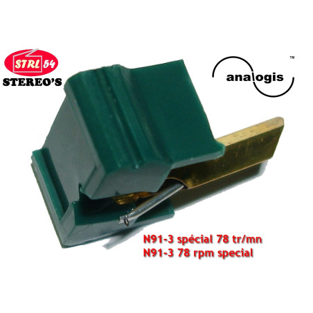 N91-3 Special Stylus 78 RPM Analogis for SHURE M91 Special Needle Stylus