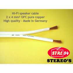 Cable HP De Alta Calidad Para Altavoz HiFi 2 X 4 mm² SCH-Audio Cobre OFC