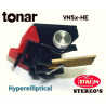Tonar VN5x-HE Hyperelliptic HQ Stilo per Shure V15VxMR, Alternativo To VN5xMR