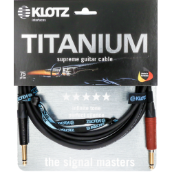 KLOTZ Titanio Supreme Chitarra Cavo TI-0600PSP 6 M Jack Silent Destro + Oro