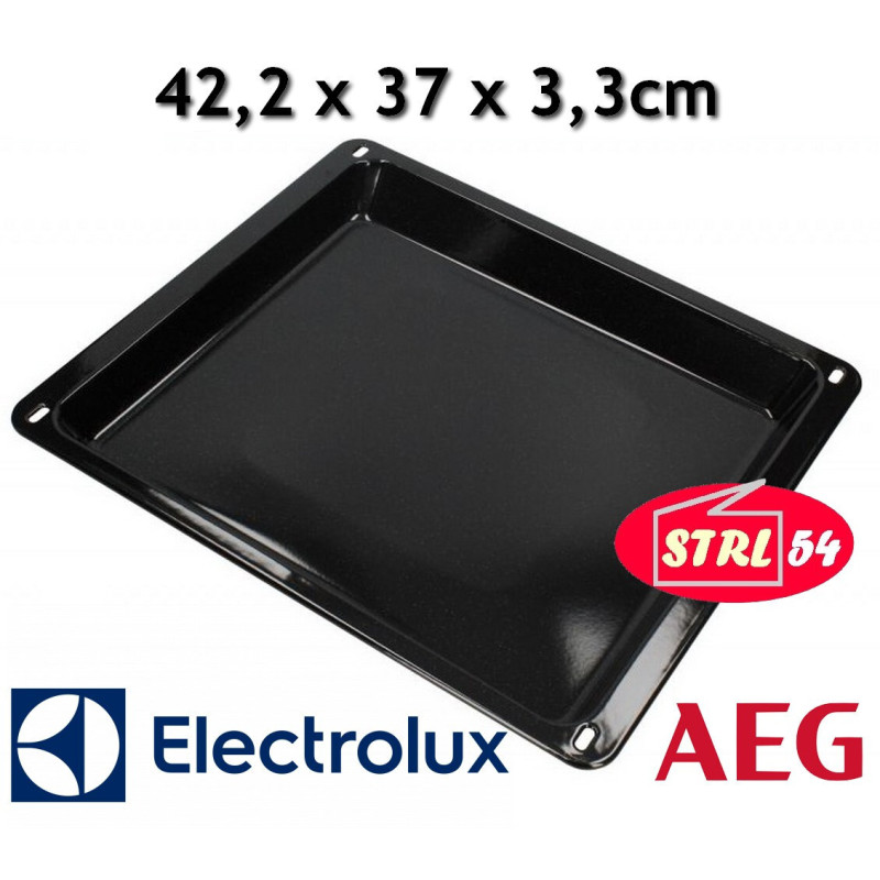 Plaque lèchefrite 422 x 370 x 33 mm / 42,2 x 37 x 3,3 cm pour four de cuisson