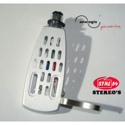 Porta testina fono Standard Argento Alluminio HS-12 Phono Cartuccia Scocca