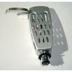 Porta testina fono Standard Argento Alluminio HS-12 Phono Cartuccia Scocca