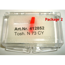 N73CY aguja Aguja Lectura Zafiro Toshiba, Aurex , Victrola Levadizo Metal
