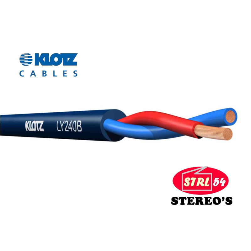 Kabel HP / M Lautsprecher Sono Pro 2 X 4 mm ² KLOTZ LY240B Blau (LY240S)