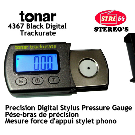 Tonar Trackurate 4367 Black Stylus Force Gauge - Scales Support