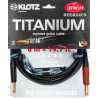KLOTZ Titanium Supreme Gitarre Kabel TI-0600PSP 6 M Jack Silent Gerade + Gold