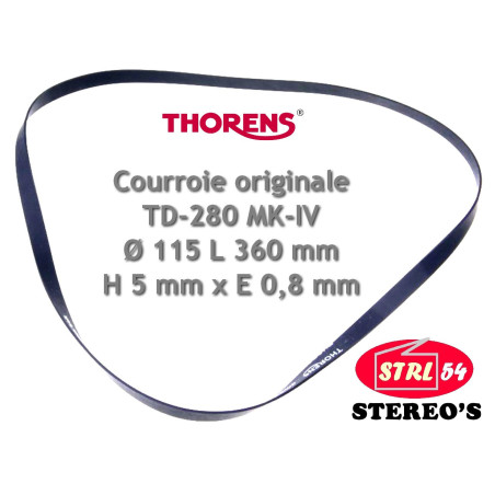 Thorens Original 6800580 Turntable Belt For TD 280 MK IV
