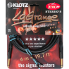 KLOTZ Lagrange Supreme Chitarra Cavo LA-GPP0600 6 M 2 Jack Diritti Placcati Oro