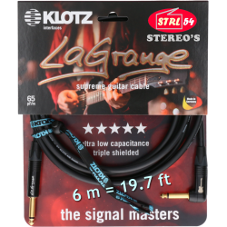 KLOTZ Lagrange Supreme Gitarre Kabel LA-GPR0600 6 M Jack Winkelförmig + gerader