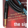 KLOTZ Lagrange Supreme Guitar Cable LA-GPR0600 6 M Jack Bend + straight Gold