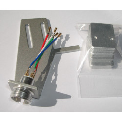 Phono headshell For Lenco Silver Aluminum Tonar Sound Cartridge Headshell