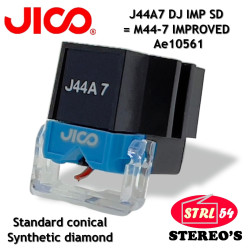 JICO J44A7 Dj Cuscinetti SD SHURE M44-7 testina fono Diamante Sintetico Conico