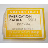 EDEN 64 Zafira 5501 Stylet Pointe saphir phono Quality Replacement Stylus Needle