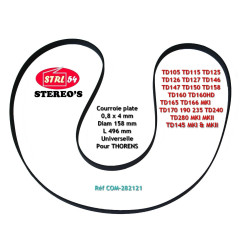 Courroie HQ platine disque vinyle THORENS TD115 TD126 TD160 TD165 TD166 TD280...