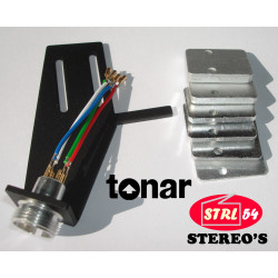 Coquille porte-cellule pr LENCO Black aluminium TONAR Phono Cartridge Headshell